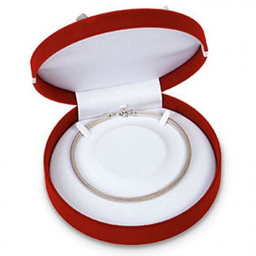 Necklace Jewelry Box - Red Flocked