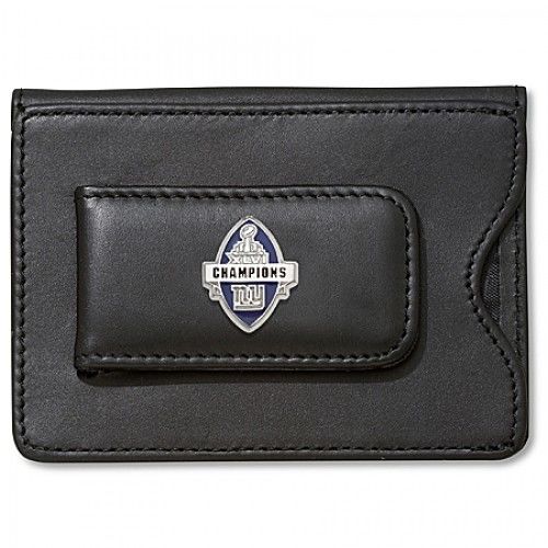 Leather Superbowl 46 New York Giants Money Clip - Nfl Officially Licensed