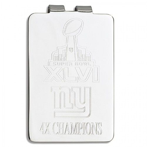 Super Bowl 46 New York Giants Nfl Money Clip - Officially Licensed