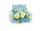 Little or Toddler Girls Blue Chick Bow