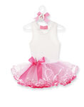 Mud Pie Little Girls Tiny Dancer Baby Tutu Ribbon Dress