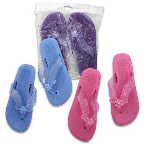 Ladies Pearl Sandals with Flower, Assorted Case Pack 36