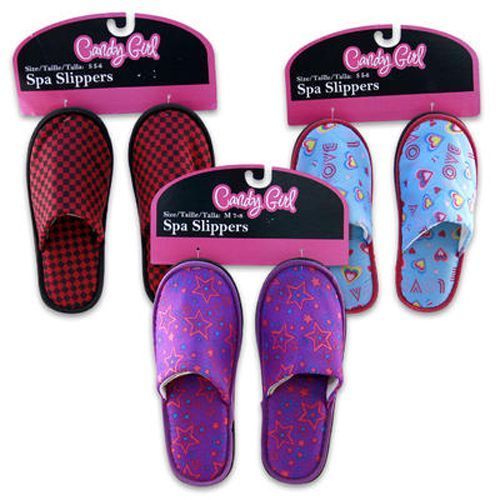 Candy Girl Slippers, Junior's Assorted Case Pack 48