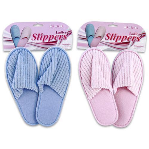 Ladies Slippers, 1 Pair Assorted Colors Case Pack 48