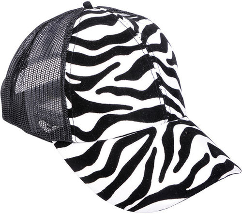 Zebra Print Trucker Cap