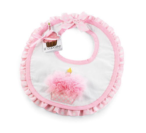 Mud Pie Baby-girls Newborn Cupcake Bib