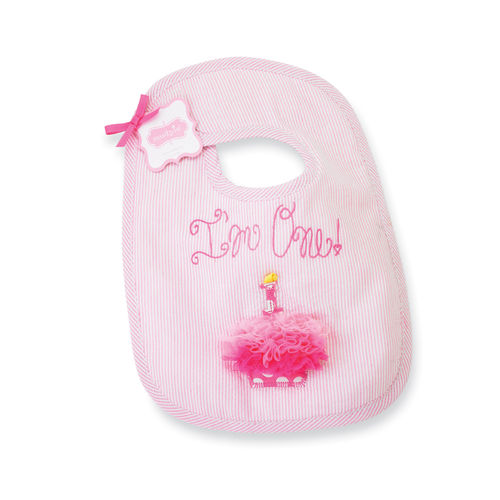 Mud Pie Baby Is One Birthday Bib