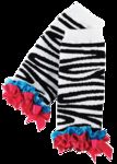 Mud Pie Baby Girl Leg Warmers, Zebra Print (0-12 Months)