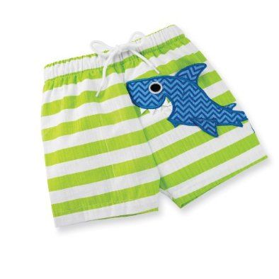 Mud Pie Baby-boys Newborn Boathouse Shark Swim Trunk