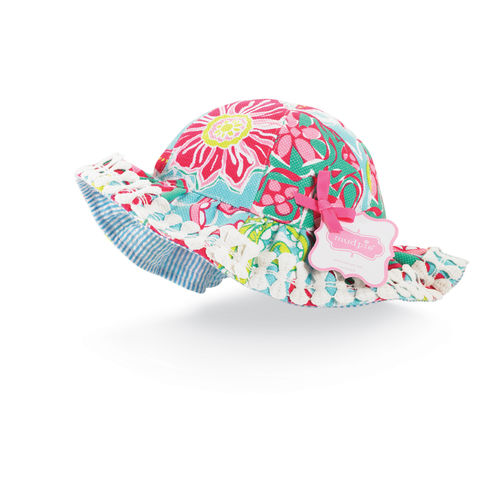 Mud Pie Baby-girls Newborn Lily Pad Sun Hat