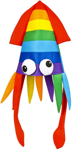 Rainbow Squid Hat