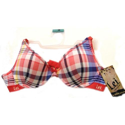 LEI The Ashley Push Up Bra - Plaid Case Pack 144