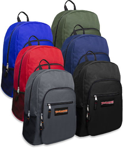 Trailmaker Deluxe 19 Inch Backpack - 6 colors Case Pack 24