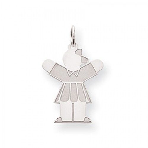 Girl Charm in Sterling Silver - Mirror Polish - Enticing - Women