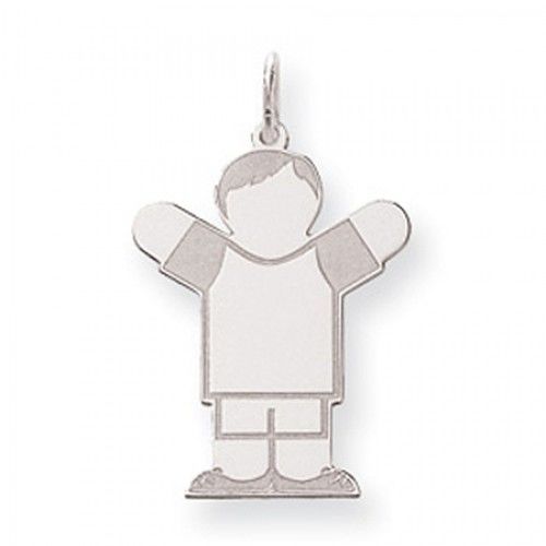 Boy Charm in Sterling Silver - Glossy Finish - Excellent - Women