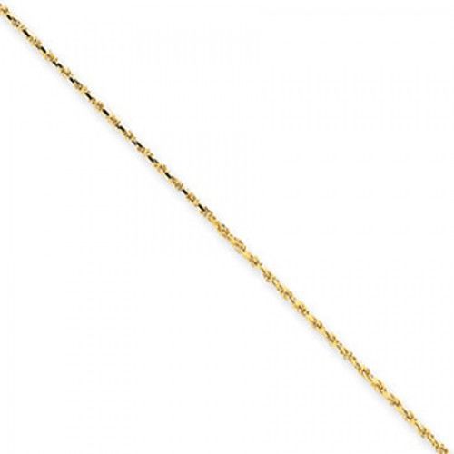 Women'S Anklet in Gold - 14kt Yellow - Glossy Polish - Lovely