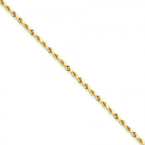 Women'S Anklet in Yellow Gold - 14kt - Polished Finish - Classy