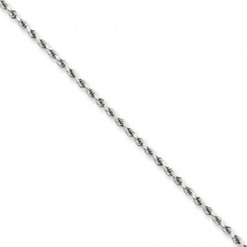 Women'S Anklet in 14kt White Gold - Mirror Polish - Cute