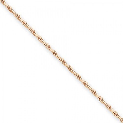 Women'S Anklet in Gold - 14kt Rose - Glossy Finish - Dazzling