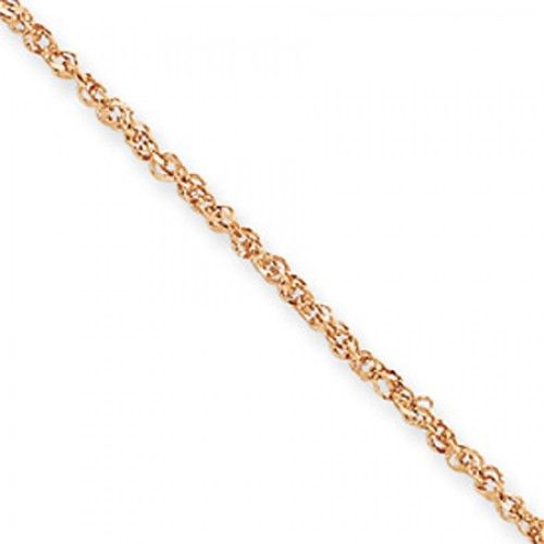 Women'S Anklet in Rose Gold - 14kt - Mirror Polish - Enticing