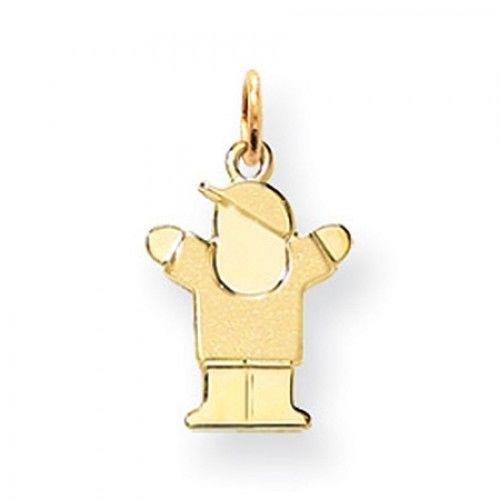 Boy Charm in Yellow Gold - 14kt - Glossy Finish - Compelling - Women