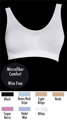 Bali V-103J Comfort Revolution Microfiber Crop Top