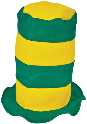 Green And Gold Stove Pipe Hat