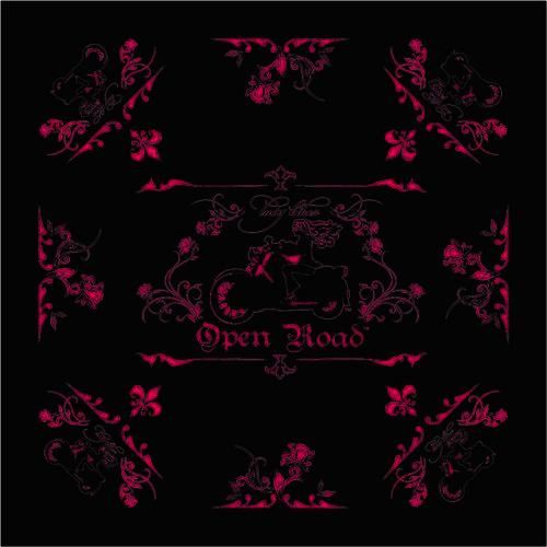 Black and Hot Pink Lady Biker/OpenRoad Bandana