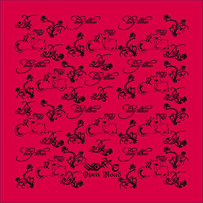 Hot Pink and BlackLady Biker - All Over Printing Bandana