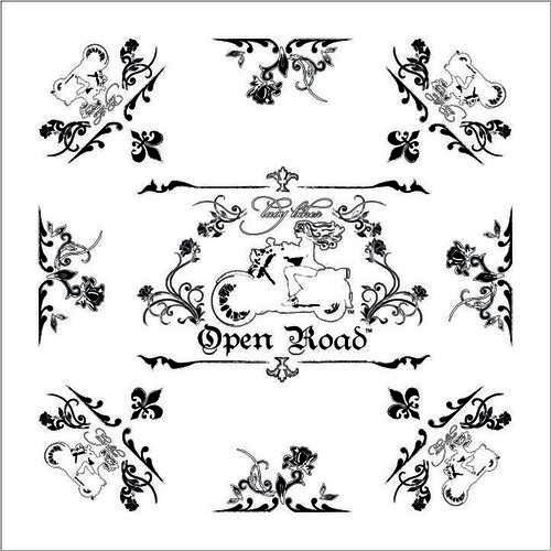 White and Black Lady Biker/OpenRoad Bandana