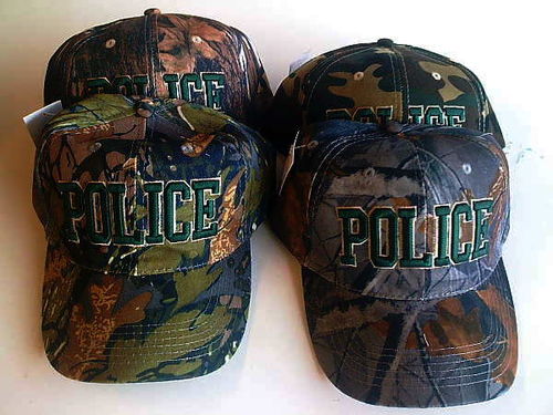 Camouflage Police Hats - Adjustable Sizes Case Pack 24