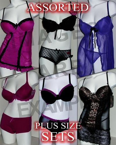 Assorted Plus Size Lingerie Sets Case Pack 36