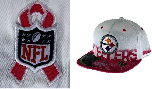 Pittsburgh Steelers Adult Hat for Breast Cancer Case Pack 12