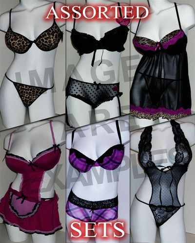 Irregular Womens Lingerie Sets Case Pack 48