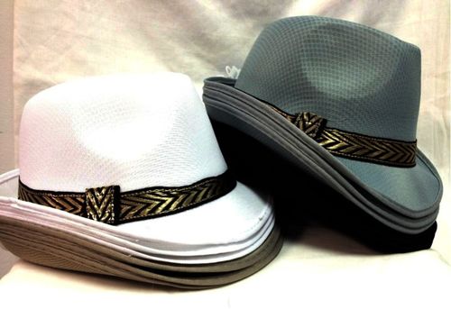 Pinstripe Fedora Hats Case Pack 24