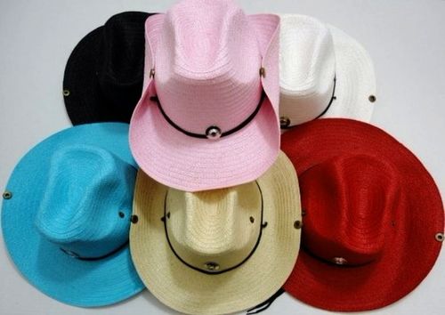 Woven Cowboy Hats With Jewel Detail Case Pack 24