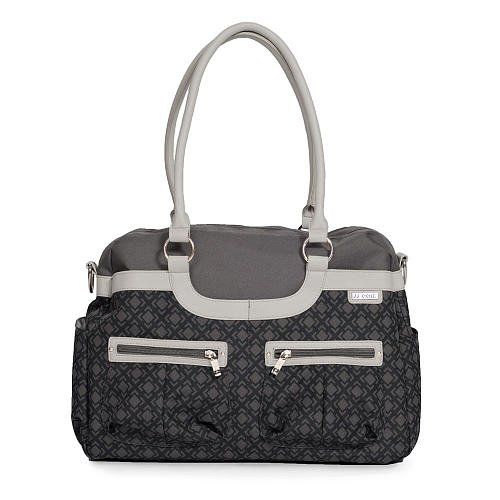 JJ Cole Baby Bag (Charcoal Trellis)