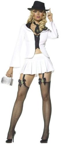 Women's Costume: Sexy Gangster- Medium