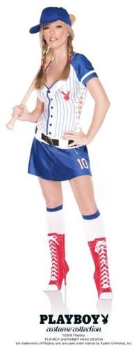 Women's Costume: Playboy Homerun Hottie- Extra Small