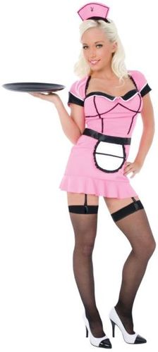 Women's Costume: Playboy Classic Waitress- Extra Small