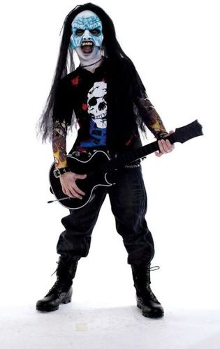 Zombie Rocker Boy's Costume- Size 12-14