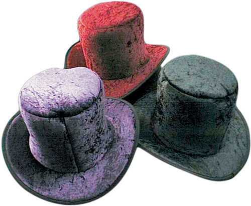 Top Hat Velvet Black