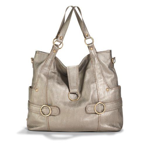 Timi and Leslie Diaper Bag Satchel Pewter