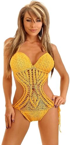 Marigold Crochet Monokini S