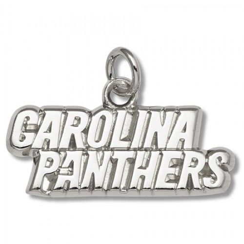 Carolina Panthers Charm in 10kt White Gold - Mirror Polish - Brilliant