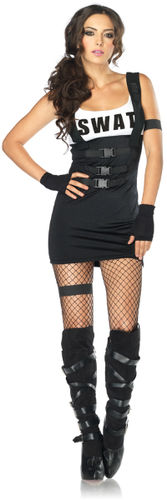 Women's Costume: Sultry SWAT Officer- Extra Small