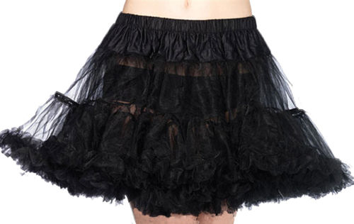 Black Tulle Layered Petticoat Plus Size