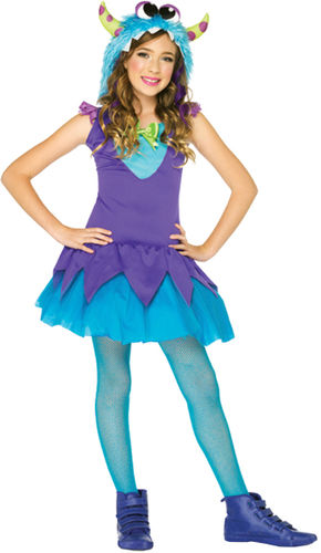 Cross Eyed Carlie Girls' Costume- Large 10-12