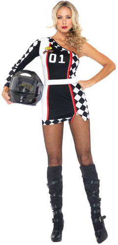 Women's Costume: Racer Dress- Small/Medium