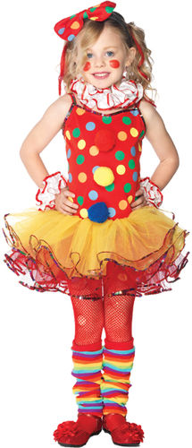 Circus Clown Girls' Costume- Medium 7-10